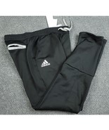 Adidas Pants Women&#39;s Medium Black Team Tapered Sweatpants H10704 Leg Zip... - $557.73 MXN