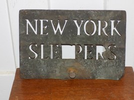 Vintage Railroad New York Sleepers Metal Stencil - $1,372.73 MXN