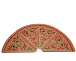 Deborah Mallow Pepper Veggie Face Pizza Slice Shaped Plates Vintage Lot ... - £19.39 GBP