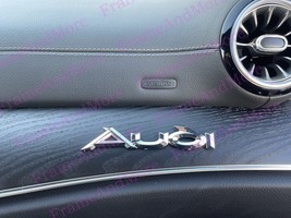 1x 3D Audi (Chrome) Dashboard Emblem Badge Interior Exterior - $12.62