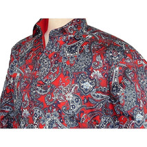 Men Shirt J.Valintin Turkey Usa Egyption Cotton Axxess Style 5406-04 Red image 11