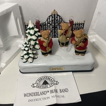 Wonderland Bear Band Animated Plays 12 Yuletide Tunes Christmas Vintage 1997 - £36.78 GBP