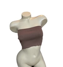 Olivaceous Brown Ribbed Tube Top Small NWT New - $12.86