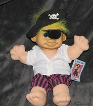 Russ Sinbad Troll Kidz Stuffed Soft Troll 12" Doll Pirate Costume-Halloween - $14.84