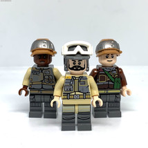 Building Custom 3 Rebel Soldier Star Wars Rebel Trooper Minifigure  - £19.32 GBP