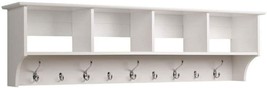 White 60-Inch-Wide Hanging Entryway Shelf From Prepac. - £113.61 GBP