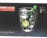 Accademia Luigi Bormioli Italy Thermic Glass Drink &amp; Design 10 1/4 Oz DO... - £26.74 GBP