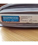 Gray Windsor Satin Crepe Fabric by the Yard Easy Care Polyester Apparel 45" W - $10.98