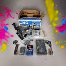 JVC Compact Super VHS-C Camcorder VHS GR-SXM340U 600x Zoom Bundle Charge... - $237.57