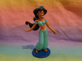 Disney Aladdin Princess Jasmine PVC Figure on Blue Base - $2.96
