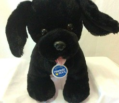 Build A Bear Promise Pets Black Lab Dog Puppy with Collar and Tag Clean Soft  - £19.35 GBP