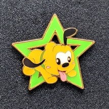 Pluto Disney Pin: Green Cute Character Stars - $9.90