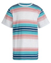 MSRP $16 Univibe Big Boys Cristiano Multi Stripe Crew T-shirt Size Medium - £9.18 GBP