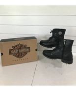 Harley Davidson Womens Leather Boots Motorcycle D84070 Kelly Welt Lace S... - €64,88 EUR
