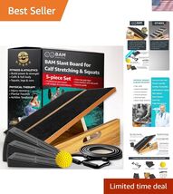 5-in-1 Adjustable Slant Board for Calf Stretching - Perfect for Athletes... - $110.99