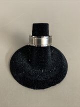 New Stainless Steel Striped Wedding Ring Band Mens Size 5 KG - $9.89