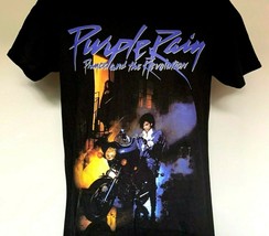 Prince and the Revolution Purple Rain T Shirt Mens Small 100% Cotton Black - £18.65 GBP