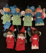 2019 Lot Of 7 Christmas Holiday Fairy Elf Ornaments Wondershop Target NEW - $481.67 MXN