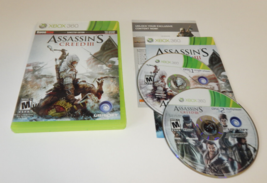 XBOX 360 Assasin&#39;s Creed III 2 Disc Video Game NTSC GameStop Edition - £11.71 GBP