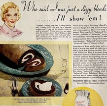 Pillsbury Chocolate Peppermint Roll 1934 Advertisement Full Page Lithogr... - £31.23 GBP