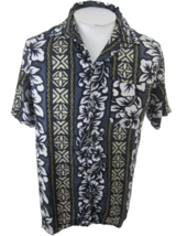 Koko Knot vintage Men Hawaiian camp shirt pit to pit 21 L fits like S-M floral - £13.28 GBP