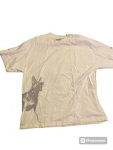 Vintage Subware German Shepherd Print on T-shirt Men&#39;s Size 2XL - £38.71 GBP