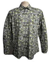 Jared Lang Vintage Mens Paisley Button Up Casual Dress Shirt Medium Cotton - $19.79