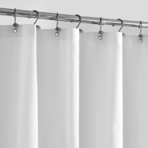 ALYVIA SPRING Extra Long Fabric Shower Curtain Liner Waterproof - 72&quot; X 84&quot;, Sof - £17.88 GBP