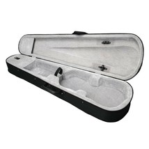 New Silver Gray Inside 4/4 Full Size Acoustic Violin Case Oxford Fabric - $61.99