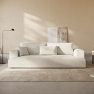Modern Minimalist Sofa With Extra Deep Seats For Living Room, Bedroom An... - $2,157.99