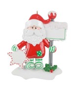 Santa Sign Personalized Christmas Ornament, Santa Ornament - $18.95