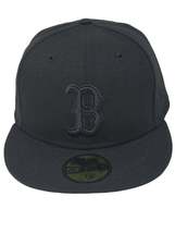 Boston Red Sox New Era Fitted 59FIFTY Blackout Baseball Cap - $39.99