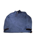 Callaway Men&#39;s Blue 2XL UPF 50+ Tech Fleece 1/4 Zip Golf Pullover Sweats... - $23.12 CAD
