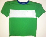 Tommy Hilfiger 100% Cotton Textured Men&#39;s T Shirt Green White Blue Crew ... - £6.35 GBP