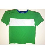 Tommy Hilfiger 100% Cotton Textured Men&#39;s T Shirt Green White Blue Crew ... - £6.26 GBP
