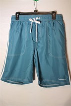 NWT NIP HODO Sports Quick Dry Men&#39;s Swim Trunks Mesh Lined Medium Peacock Blue - £10.97 GBP