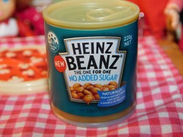 HEINZ BAKED BEANS NO SUGAR ADDED fits Zuru Mini Brands Miniatures L@@K!!... - £11.62 GBP