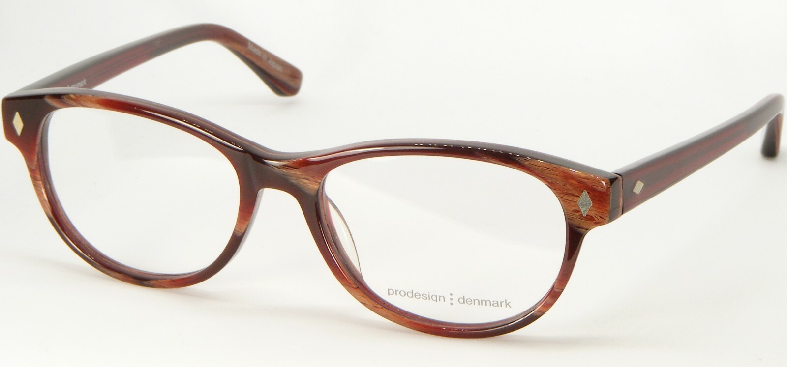 Nuevo Prodesign denmark 1744 3834 Semi Oscuro Borgoña Gafas Marco 52-16-... - $99.63