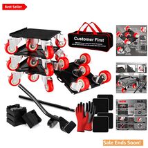 Heavy-Duty 5 Wheel Furniture Dolly Set - 1400Lbs Capacity with Silent Wh... - $65.29