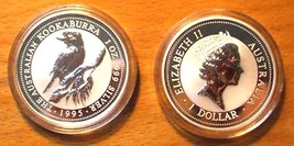 1995 Silver Kookaburra - Uncirculated 1 Oz. .999 Pure Silver Coin - $69.95