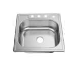 Glacier Bay 25 in. Drop-in Single Bowl 22 Gauge Stainless Steel Kitchen ... - $72.42