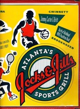 Jocks &amp; Jills Menu Atlanta Georgia Sports Grill Doc Rivers Randy Wittmann  - £26.69 GBP