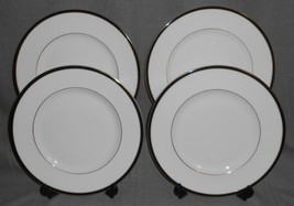 Set (4) Minton Saturn Pattern Bone China Dinner Plates Made In England - £63.30 GBP
