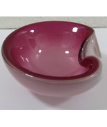 Tapio Wirkkala Iittala Pink Magenta Crystal Bowl No. 3317 Finland Circa ... - $495.00