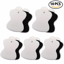 10Pcs Snap On Replacement Pads For Pulse Massager &amp; Electrode Tens Unit Usa - £23.44 GBP