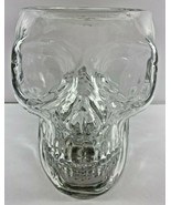 Bath &amp; Body Works Halloween 2021 Light Up Skull 3 Wick Glass Candle Holder - £46.92 GBP