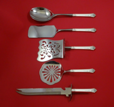 Damask Rose by Oneida Sterling Silver Brunch Serving Set 5pc HH WS Custom Made - $319.87