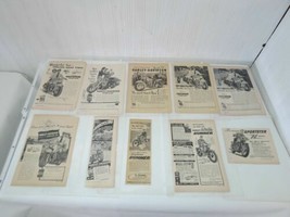 1950-9 Harley Davidson Magazine Article Clippings Vintage (Lot #1) - £52.32 GBP