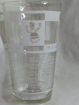 Vintage 1960s Federal Mr. Bartender 16 oz. Cocktail Recipe Mixing Glass - £11.82 GBP