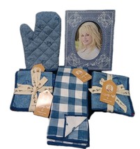 LOT 5 Pc Dolly Parton BLUE BUTTERFLY Kitchen Set NEW DG EXCLUSIVE - $24.00